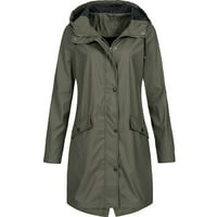 Meetotime Kišne jakne za žene Vodootporni puni zip up kaputi s kapuljačom na otvorenom Pješački kaputi