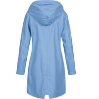 Kišne jakne za žene Vodootporne plus veličina Žene Čvrsta kišna jakna na otvorenom plus veličine kapuljača