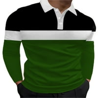 Avamo muns polo majica reverl vrat na vrhu Blouse Muškarci Ležerni pulover Radna majica Style AZ S