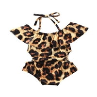SUNISERY TODDLER Baby Girls Leopard kupaći kostimi kupaći kostim bikini set plaža kupaći kostim smeđim