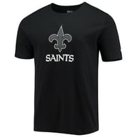 Muške nove ere Black New Orleans Saints Tim Logo Majica
