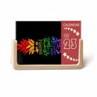 Pinefruit LGBT Rainbow Zastava za zastavu Desk kalendar Desktop Dekoracija
