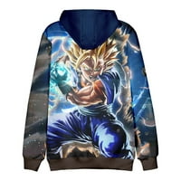 Anime Hoodies Dragon Ball 3D tisak DugeasterShirt, duksevi Pokloni za muškarce i dječake, Plus veličine