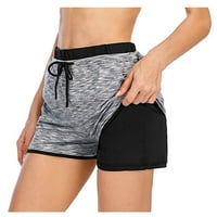 Joga kratke hlače sa džepovima za žene Ženske ručke elastične otoke za vježbanje s oblogom džepova Sportski