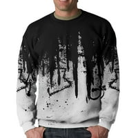 Elaililye Fashic Christ Crewneck Dukserice Crew vrat Ležerne prilike Top dugih rukava Pulover TOP grafički