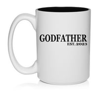 Kum est keramički šalica za kafu poklon čaj za njega, muškarci, muž, tata, djed, ujak, brat, dečko,