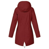 Ketyyh-Chn Ženske kapute zimi otvoreni prednji kaput za žensku jaknu, 4xl