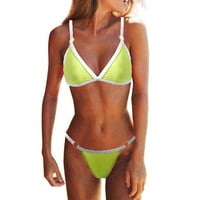 Ženski bandeau zavoj bikini set push-up brazilski kupaći kostimi kupaći kostim