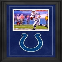 Peyton Manning Indianapolis Colts Deluxe uokviren autogramiran 8 10 Super Bowl XLI trčanje u kišnoj