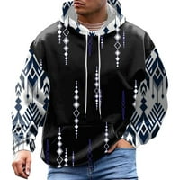 Muška jesenina i zima Casual 3D digitalni tisak čipka za pulover s kapuljačom Torp bluza Zip up houder