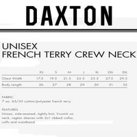 Daxton Miami Duks atletski fit pulover CrewNeck Francuska Terry tkanina, maslinac Crna slova, XS