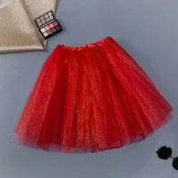 Simu ženski modni paillette elastična slojevljena kratka suknja za odrasle Tutu plesačke suknje
