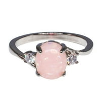Jikolililili Exquisite ženski prsten ovalni rez stvoreni-vatroopalni dijamantni nakit rođendan prijedlog