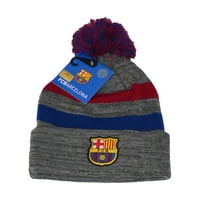 Barselona Beanie Winter Hat Službeni licencirani sivi FC1