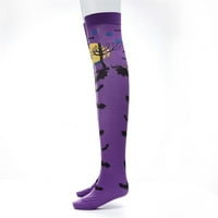 Čarape za muškarce Kompresijske čarape Halloween Print Čarape Dugo cijev Kolena ukrasna haljina Party