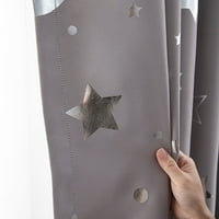 Moderne zavjese Prozor Drape Moon Stars Curtains za dnevni boravak Xmas Decor