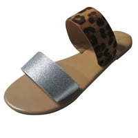 Ženske klizne sandale - otvoreni modni casual New Strijel Summer Slane Slide Sandals srebro-41