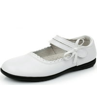 Djevojkov remen školski uniforming za cipele Mary Jane Flat White 38