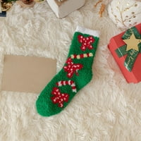 CPTFADH dame božićne čarape za tiskovine plišane koralne čarape