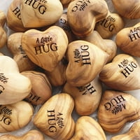 Tukinala Little Pocket Hug Drveni srčani token održava ukrase dane za Dan zaljubljenih ukrasni dodaci ljubavni pokloni