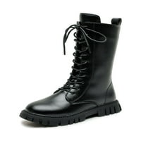 Ritualay Kids koljena High Boots Boide Cotch Platch Platch visoki čizme Neklizajuće retro zimske cipele