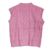 Ketyyh-Chn žene jesen džemperi prevelizirani pulover džemperi ružičaste, m