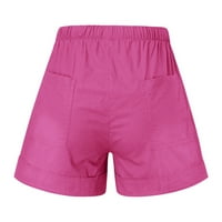Ženske kratke hlače Plus Veličina Comfy CrckString Ljeto Ležerne prilike Lagani elastični džep za struk