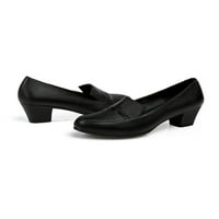 Rotosw Dame Loafers Slip na haljini cipele Udobne pete Ležerne prilike Chunky Office Govorini za cipele