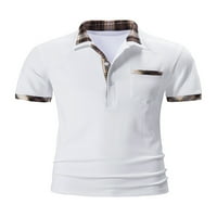 Muška majica s kratkim rukavima Slim Fit Casual Golf Henleyje majice