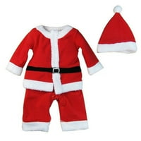 Dječji božićni santa santa claus odijelo obučene odjeće Božić tema Cosplay kostim sa šeširom za dječaka