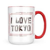 Neonblond I Love Tokyo Burnt Drveni Okrajči poklon za ljubitelje čaja za kavu