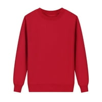 Daznicou Duks za žene Dame Jesen Zima O izrez Pulover pulover pulover Crveni XL