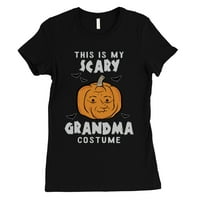 Ovo je moja zastrašujuća baka kostim bundeve Halloween Womens Crna majica
