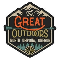 Sjeverna Umpqua Oregon The Great na otvorenom dizajn naljepnica vinilne naljepnice