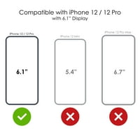 Razlikovanje Clear Shootfofofofofoff Hybrid futrola za iPhone Pro - TPU branik akrilni zaštitnik zaslona