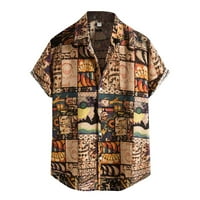 Muška majica Ležerne prilike stilirane majice Etnička bluza Havajska majica za tiskanje kratkih rukava