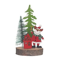 George DIY drveni božićni ukrasi crtani 3D drveni božićni ukrasi Desktop ukras Creative rekvizicije