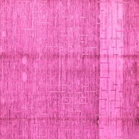 Ahgly Company Zatvoreni kvadratni orijentalni ružičasti modernih prostirki, 6 'kvadrat