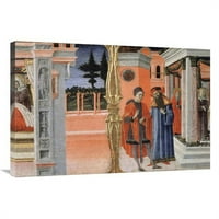 u. Priče o djevici - Predodluda Detaljno Art Print - Benvenuto di Giovanni