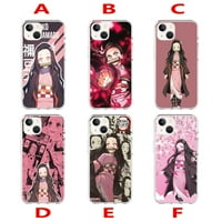 Japanski anime Demon Slayer Kamado Nezuko Telefon za telefon za iPhone Plus Pro za iPhone 13PRO 13PRO