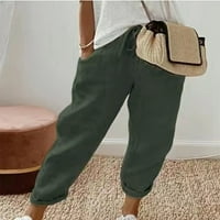 Dame Lounge Trumci sa džepovima Grafičkim grafičkim ispis labavim konusnim nogama harem hlače za ljetno