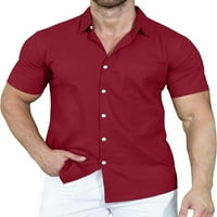 Niveer muškarci vrši kratki rukav ljetni majice s majicom Ležerna majica Rever S