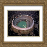 VETERANS stadion Matted Gold Ornate uramljeni Art Print sa serije stadiona