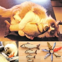 OPVISISE PET CAT mač mače Riblji oblik Catnip otporan na ugriz reprodukciju grebanja žvakaće igračke