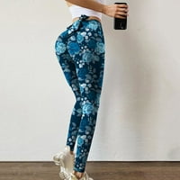Žene visoko struk Stretch Strethcy Fitness Tajice Yoga hlače Sport pantalone