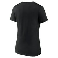 Ženska fanatika brendirana crnom novom dresu Devils Alternati logo V-izrez majica